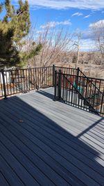 Completed siding and deck project