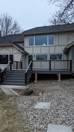Completed siding and deck project