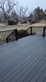 Completed siding and deck project
