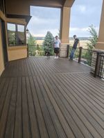 Completed siding and deck project