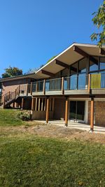 Completed siding and deck project