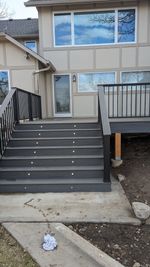 Completed siding and deck project