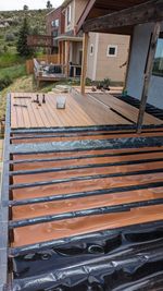 Completed siding and deck project