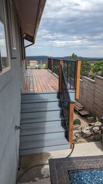 Completed siding and deck project