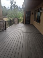 Completed siding and deck project