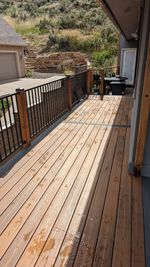 Completed siding and deck project