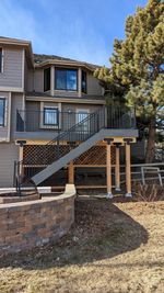 Completed siding and deck project