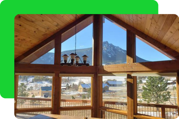 Double-pane windows reducing outside noise